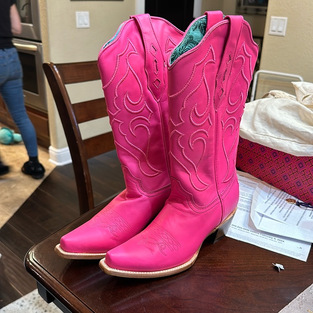 Barbie Pink Corral Boots